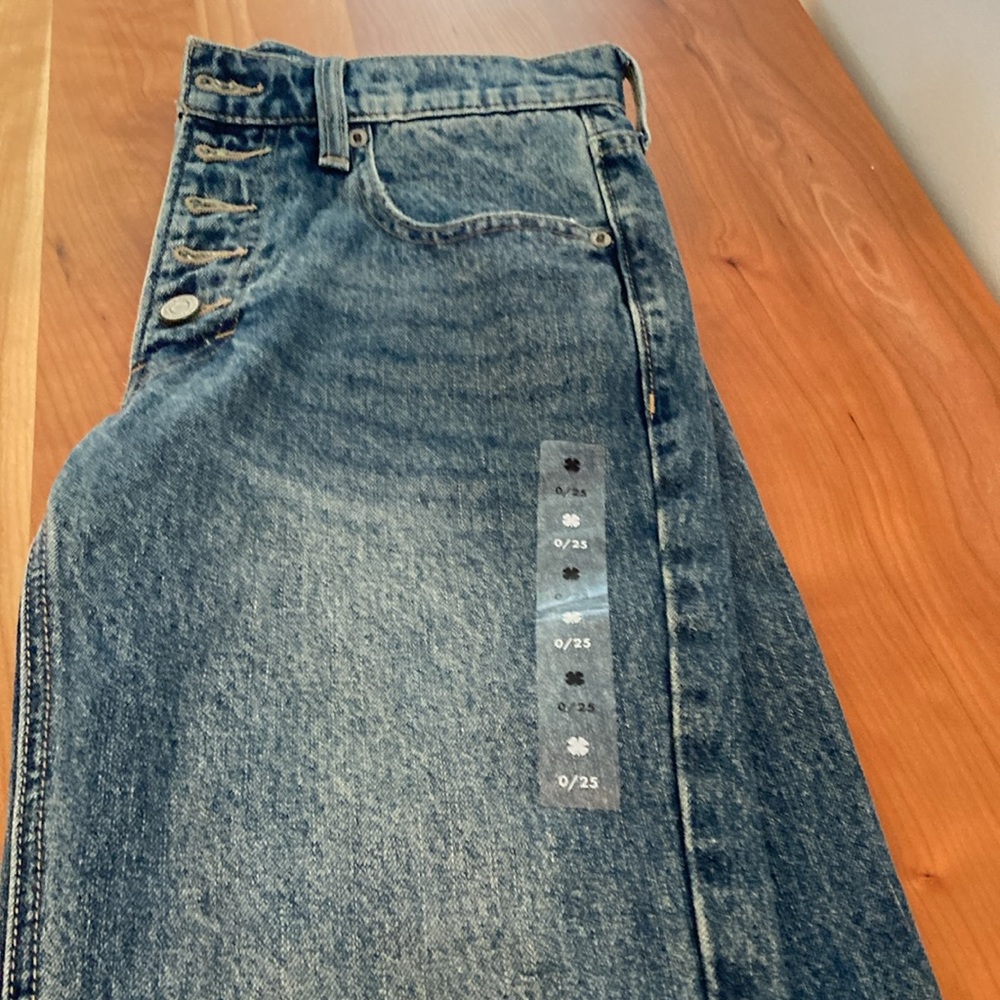 Lucky brand boy mod rise relaxed 0/25 ankle
